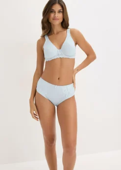 bonprix bonprix Braga con encaje delicado (2 unidades) Azul crema + azul crema Hot