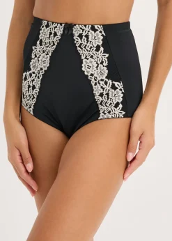 bonprix bonprix Braga con ligero efecto moldeador Negro-blanco lana Clearance