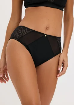 bonprix bonprix Braga con malla Negro