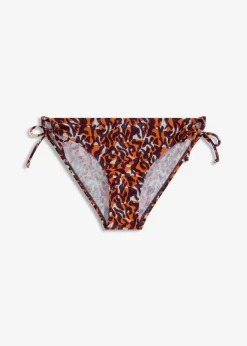 bonprix bonprix Braga de bikini con detalle de cordón estampado leo púrpura-marrón claro Hot