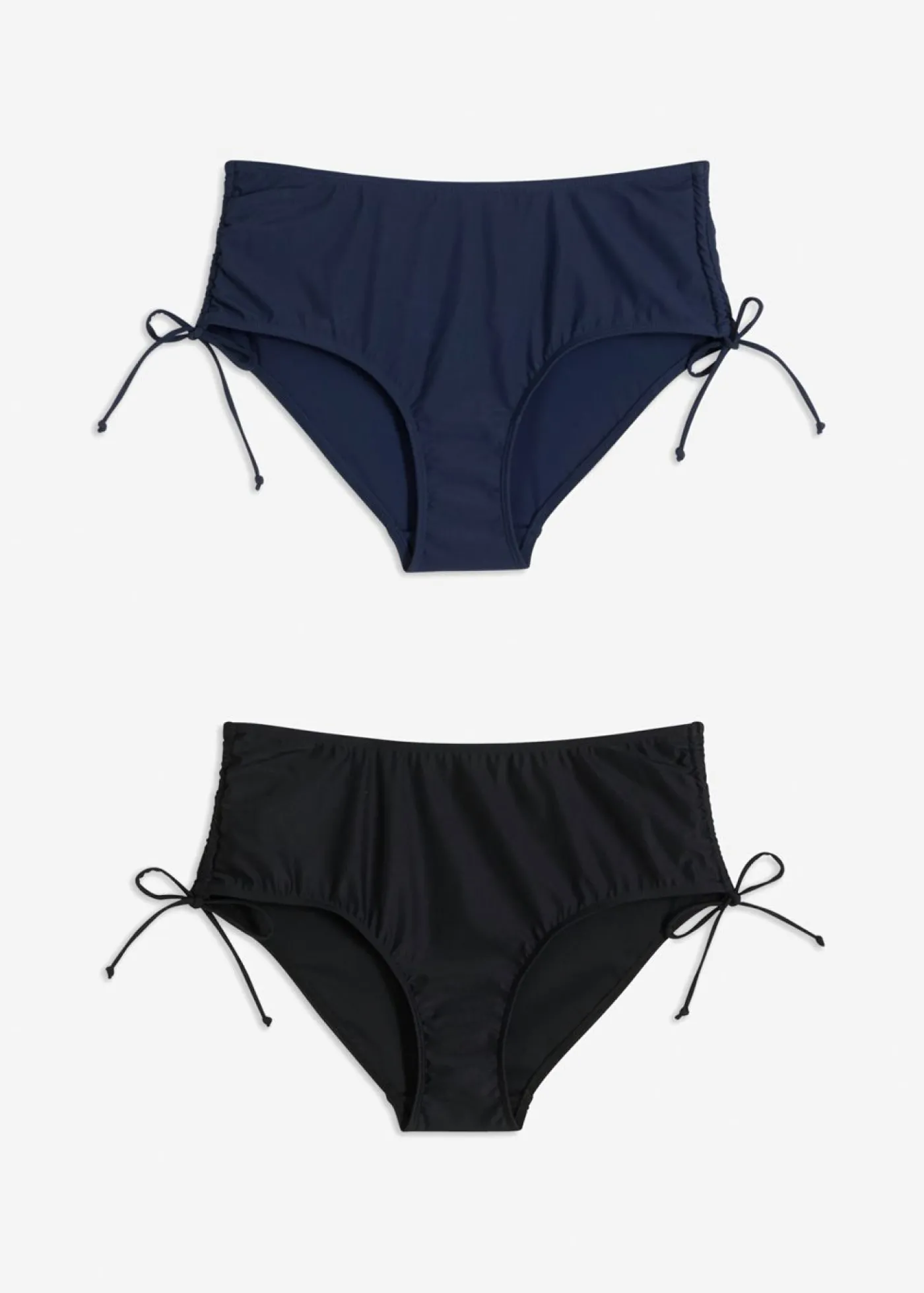 bonprix bonprix Braga de bikini moldeadora (2 unidades) con ligero efecto moldeador Negro-azul marino New