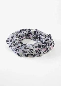 bonprix bonprix Braga de cuello lila empolvado-azul pálido-crudo con flores New