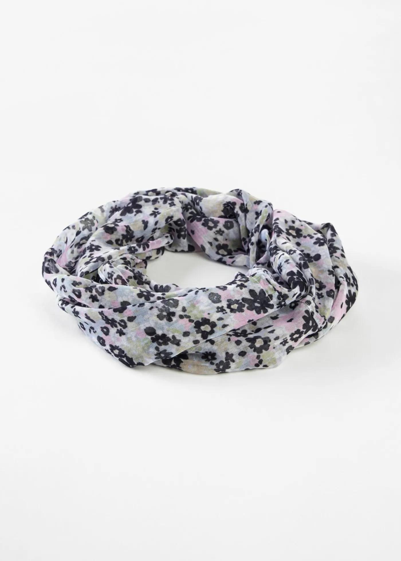 bonprix bonprix Braga de cuello lila empolvado-azul pálido-crudo con flores New