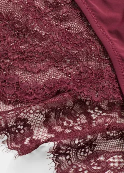 bonprix bonprix Braga de encaje delicado rojo avellana