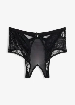 bonprix VENUS Braga de talle alto con abertura Negro New