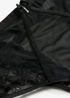 bonprix VENUS Braga de talle alto con abertura Negro New