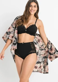 bonprix bonprix Braga de talle alto con encaje Negro Best