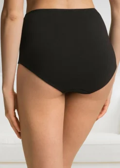 bonprix bonprix Braga de talle alto (5 unidades) Negro-blanco Hot