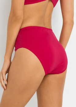 bonprix bonprix Braga maxi con encaje (2 unidades) Granate-gris oscuro Hot