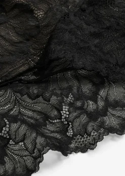 bonprix bonprix Braga maxi con encaje delicado negro-marrón claro