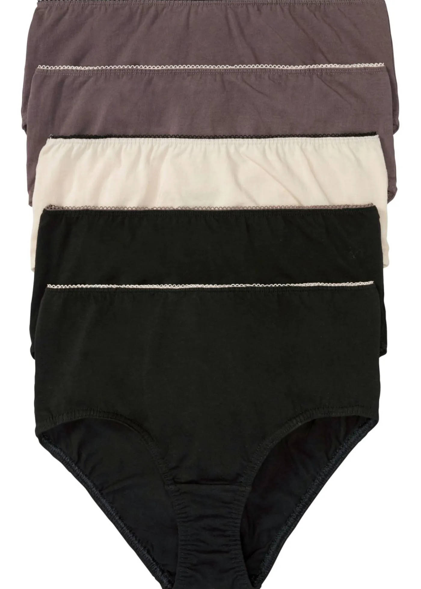 bonprix bonprix Braga maxi (5 unidades) Negro/baya ahumado/beige arena New