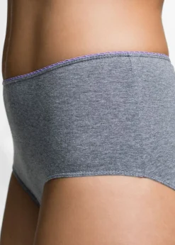 bonprix bonprix Braga maxi (5 unidades) Gris claro/gris/antracita jaspeado