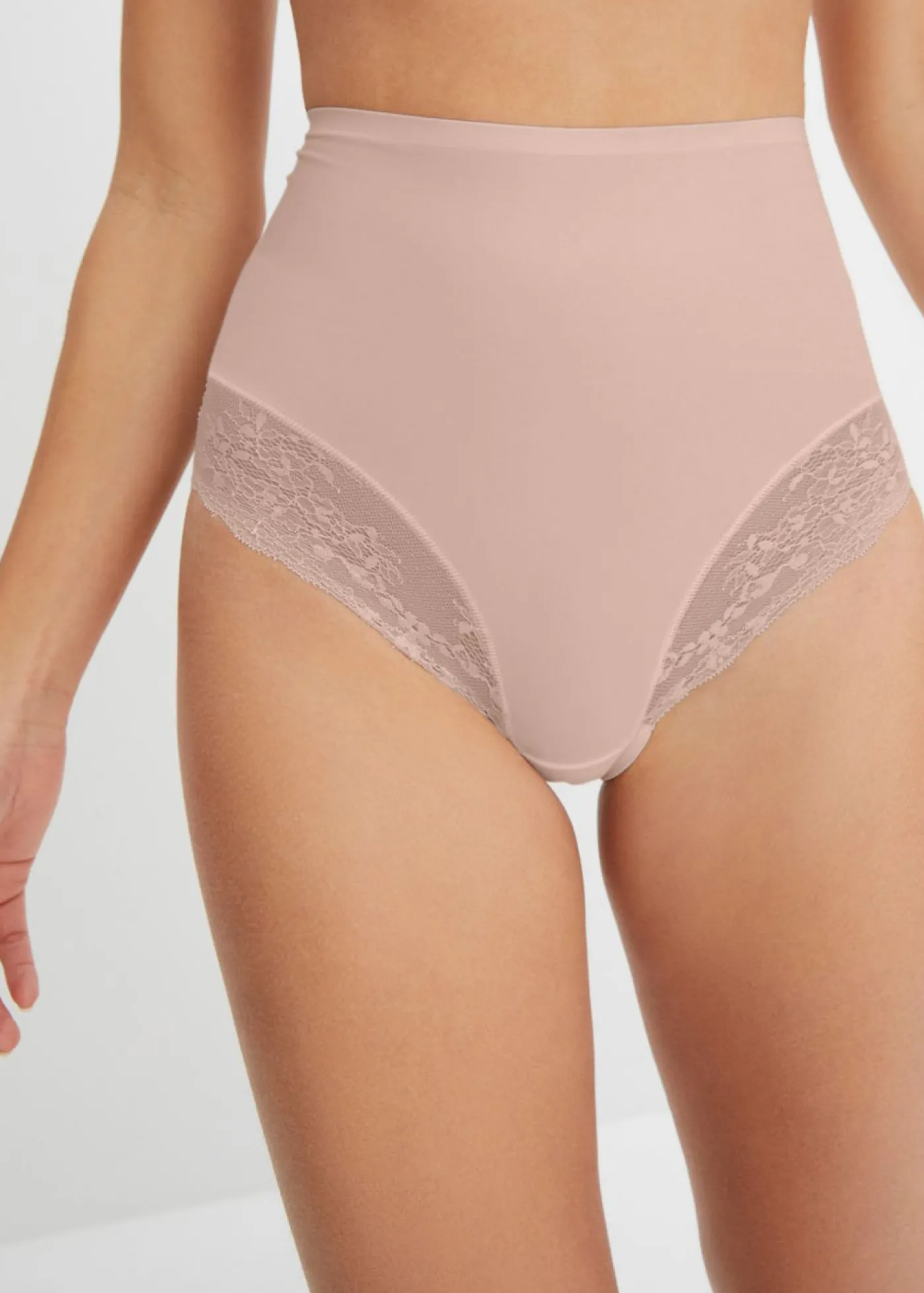 bonprix bonprix Braga moldeadora con corte láser y efecto moldeador medio (2 unidades) 2 en beige mate Clearance