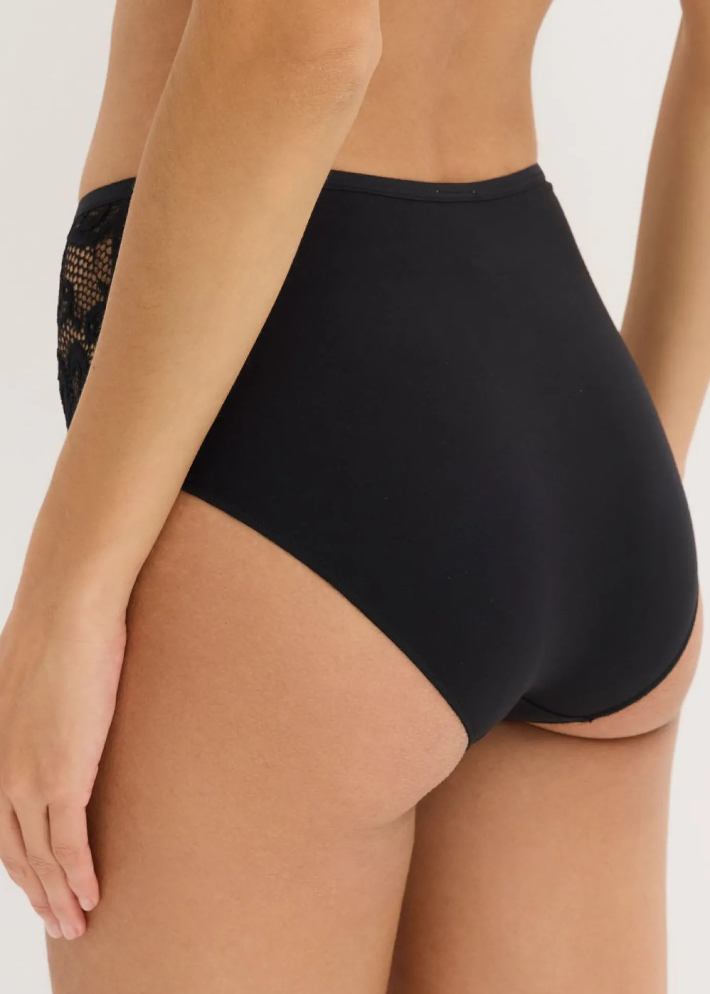 bonprix bonprix Braga (4 unidades) de modal suave Negro