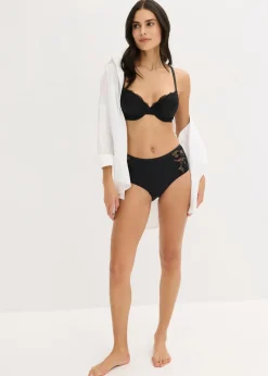 bonprix bonprix Braga (4 unidades) de modal suave Negro