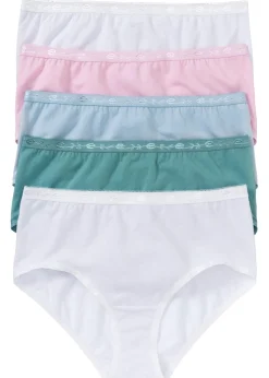bonprix bonprix Bragas (5 unidades) Blanco/azul bondi/azul pálido/rosa cristal Discount