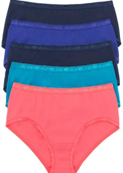 bonprix bonprix Bragas (5 unidades) Azul-rosa claro-turquesa Clearance