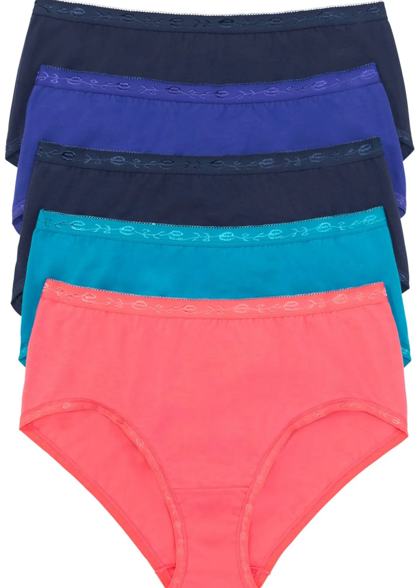 bonprix bonprix Bragas (5 unidades) Azul-rosa claro-turquesa Clearance