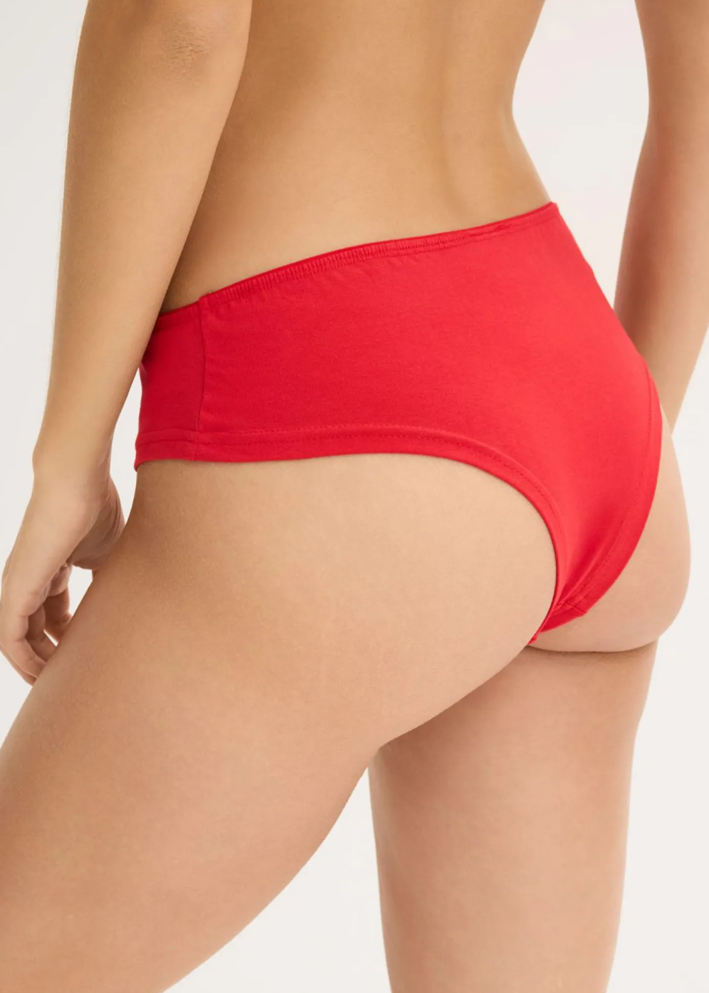 bonprix bonprix Bragas brasileñas (4 unidades) rojo salsa/negro/rosa coral New