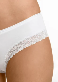 bonprix bonprix Bragas brasileñas (4 unidades) Negro-blanco Best
