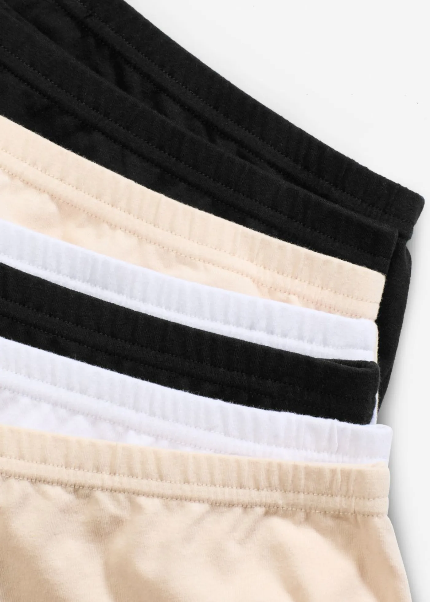 bonprix bonprix Bragas de algodón orgánico (7 unidades) blanco+negro+beige arena Online