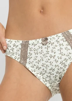 bonprix bonprix Bragas (envase con 3 unidades) Cava estampado + marrón grisáceo + cava New
