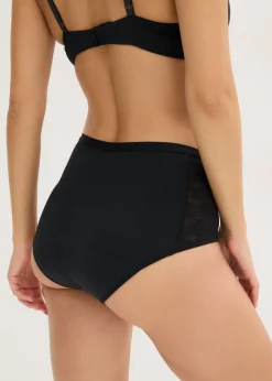 bonprix bonprix Bragas menstruales de microfibra con absorción media (2 unidades) Negro Discount