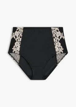bonprix bonprix Bragas moldeadoras con un gran efecto moldeador Negro-blanco lana New