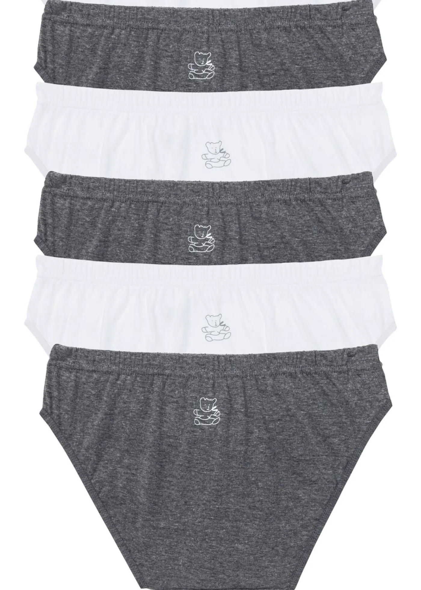 bonprix bonprix Bragas (6 unidades) blanco-gris jaspeado Sale