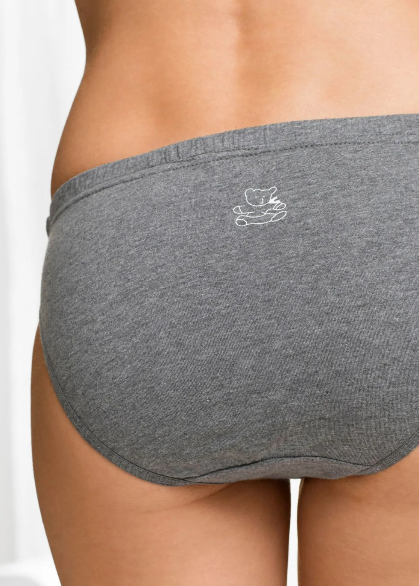 bonprix bonprix Bragas (6 unidades) blanco-gris jaspeado Sale