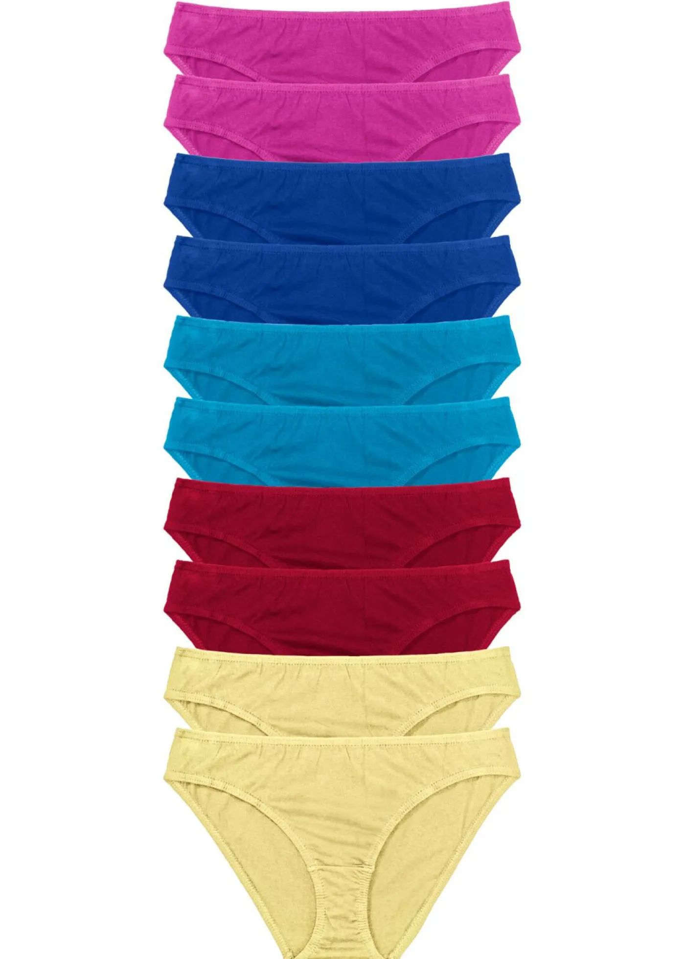 bonprix bonprix Braguita (10 unidades) Multicolor-fucsia