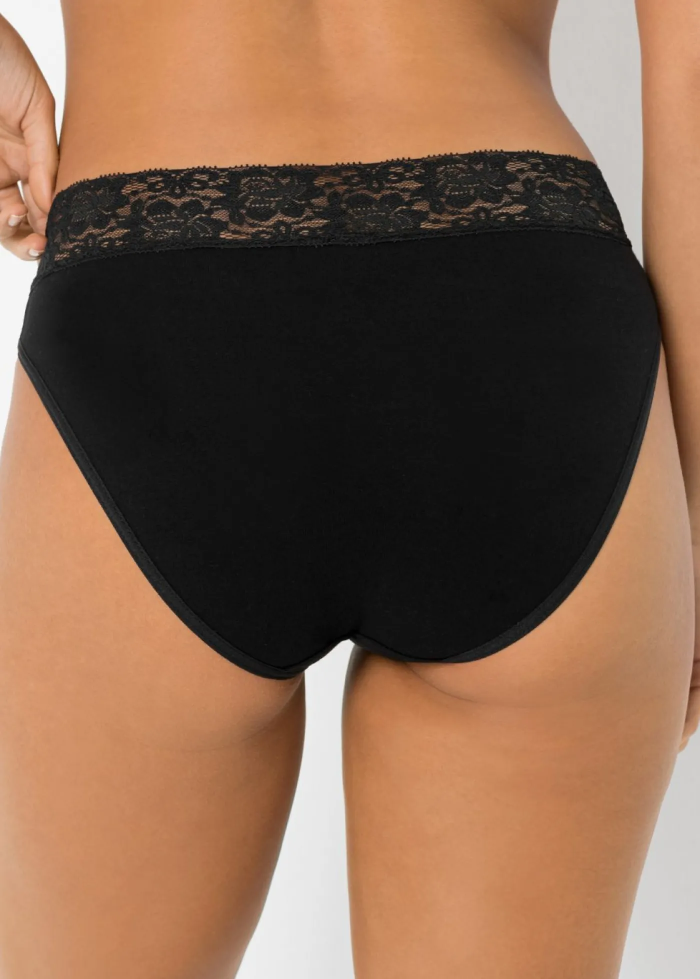 bonprix bonprix Braguita (5 unidades) con encaje Negro New