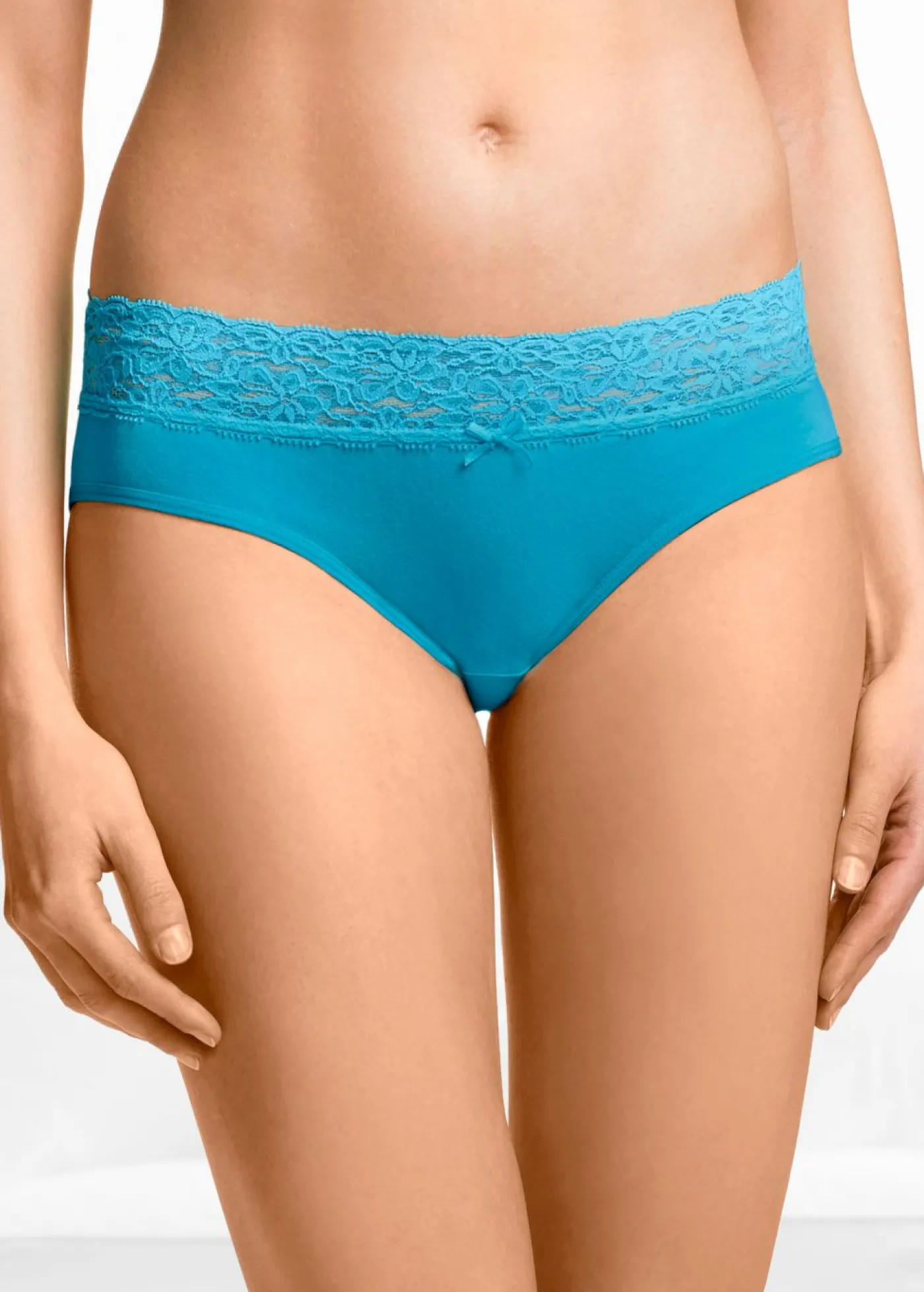 bonprix bonprix Braguita (5 unidades) con encaje turquesa rosa verde brillante Discount