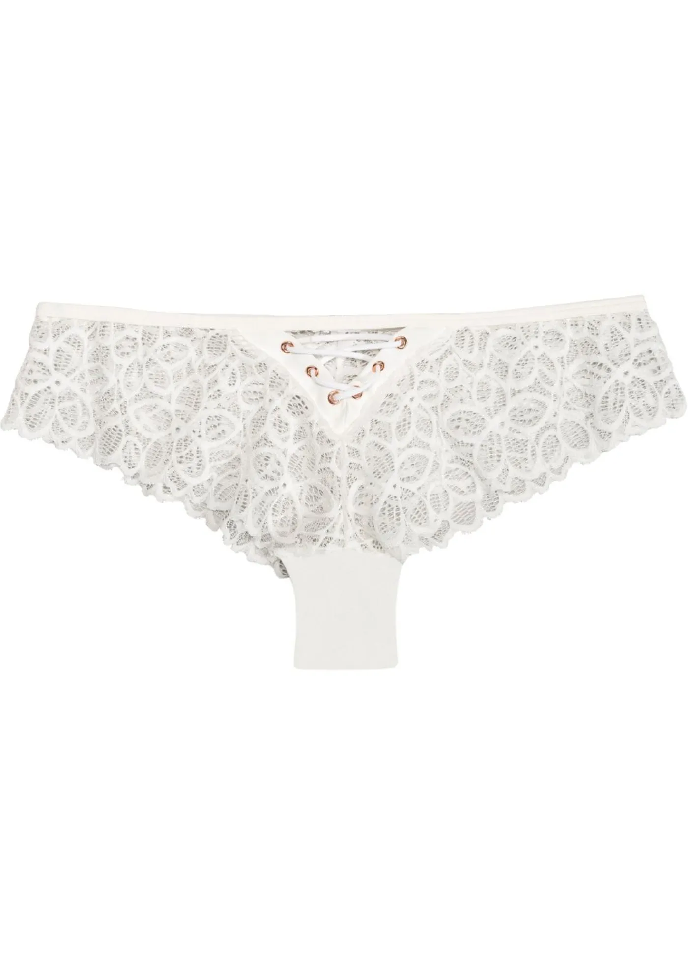 bonprix bonprix Braguita brasileña de encaje fino Blanco New