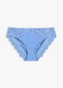 bonprix bonprix Braguita con encaje de flores azul provenzal New