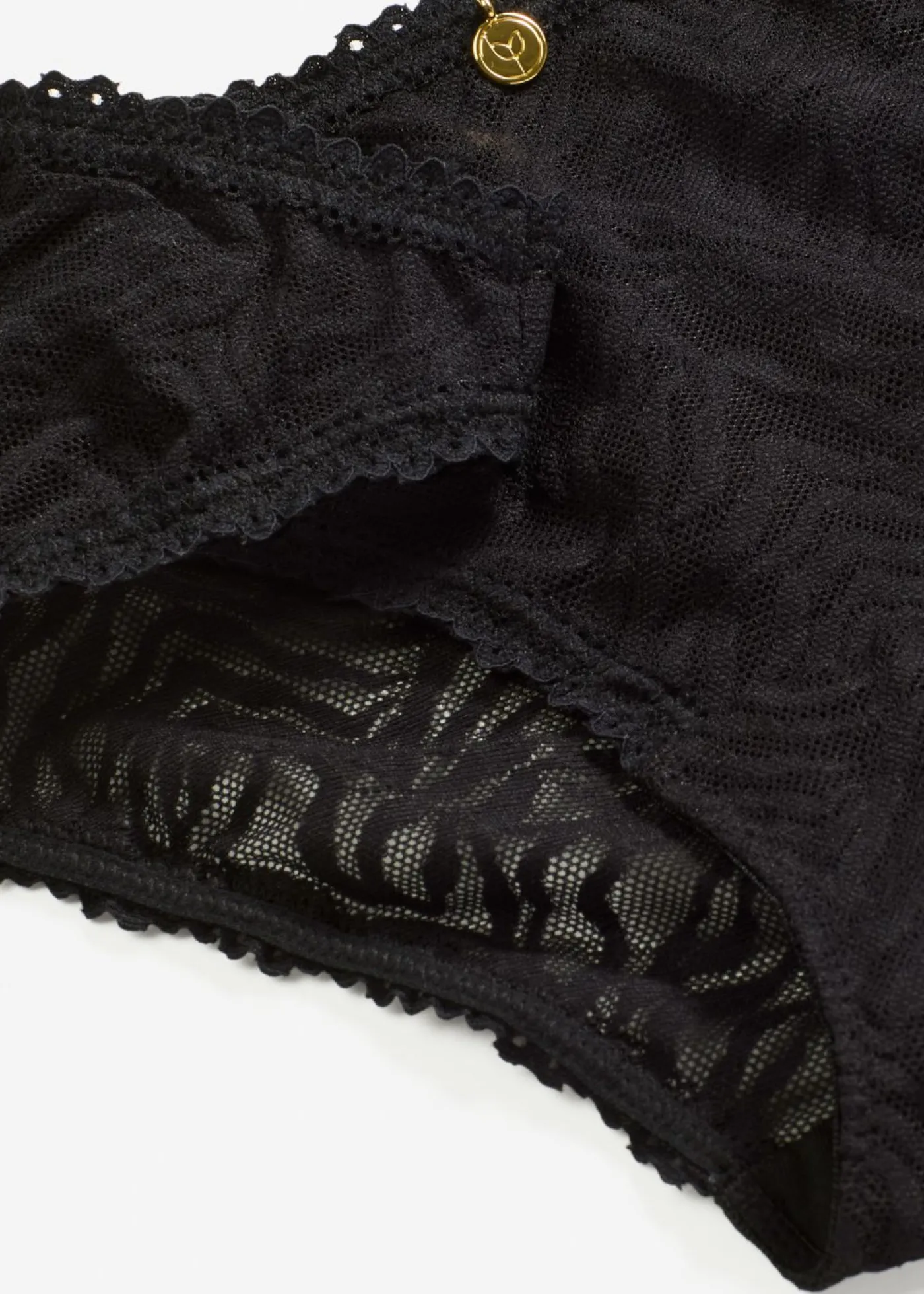 bonprix bonprix Braguita con encaje fino Negro Outlet