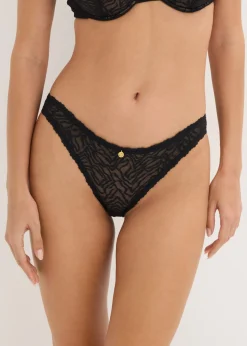 bonprix bonprix Braguita con encaje fino Negro Outlet
