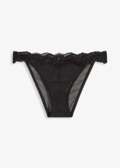 bonprix bonprix Braguita con encaje suave Negro Sale