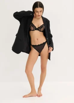 bonprix bonprix Braguita con encaje suave Negro Sale