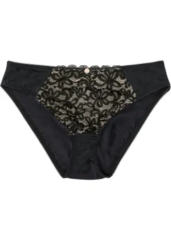 bonprix bonprix Braguita con encaje suave Negro-nude New