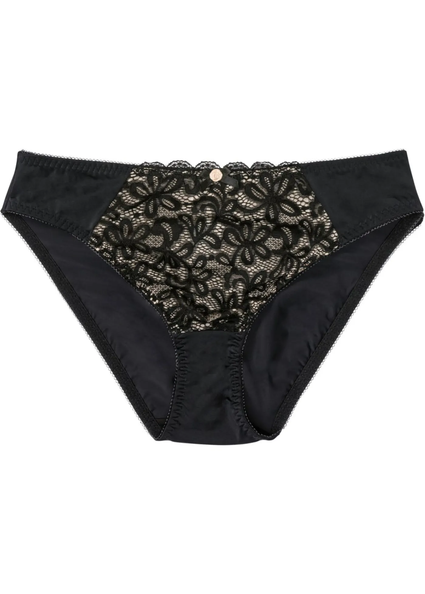 bonprix bonprix Braguita con encaje suave Negro-nude New