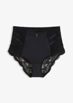 bonprix bonprix Braguita con encaje y efecto moldeador medio Negro Hot