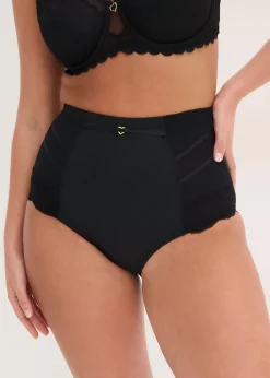 bonprix bonprix Braguita con encaje y efecto moldeador medio Negro Hot