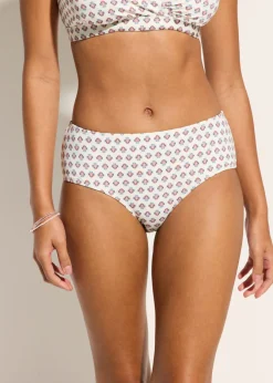 bonprix bonprix Braguita de bikini de talle alto Blanco lana-azul Sale