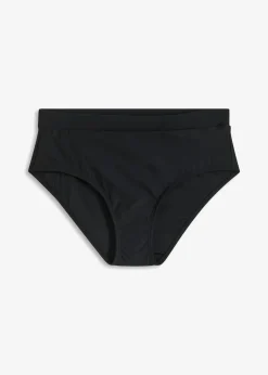 bonprix bonprix Braguita de bikini de tiro alto con ligero efecto moldeador Negro Hot