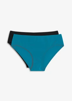 bonprix bonprix Braguita de bikini en paquete doble (2 unidades) Azul petróleo-negro Hot