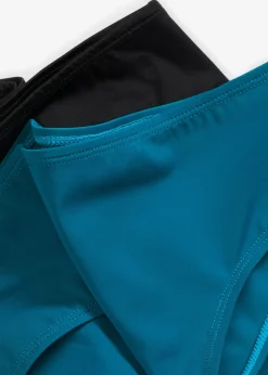 bonprix bonprix Braguita de bikini en paquete doble (2 unidades) Azul petróleo-negro Hot