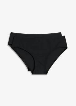 bonprix bonprix Braguita de bikini en paquete doble (2 unidades) Negro-negro