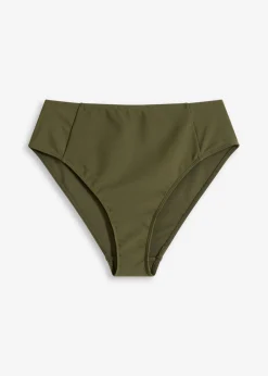 bonprix bonprix Braguita de bikini highwaist con pernera alta Verde oliva oscuro Clearance