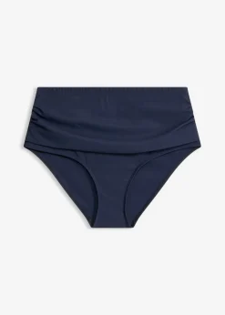 bonprix bonprix Braguita de bikini highwaist con ligero efecto moldeador y fruncido Azul marino Best